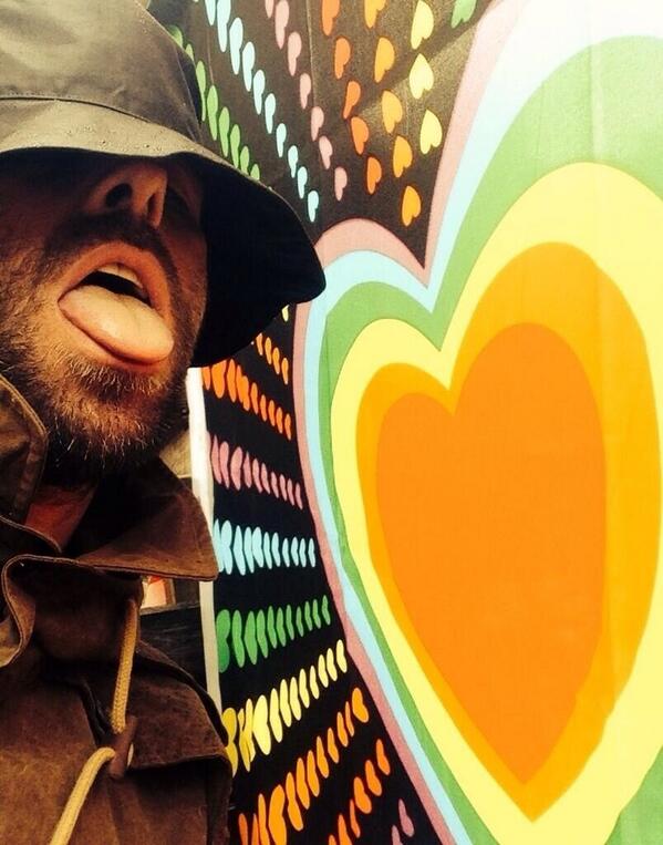 rthurstone's tweet photo. 'Glastonbury Let There Be LG' - Liam Gallagher at Glastonbury 2014 http://t.co/siCwsfCgZu