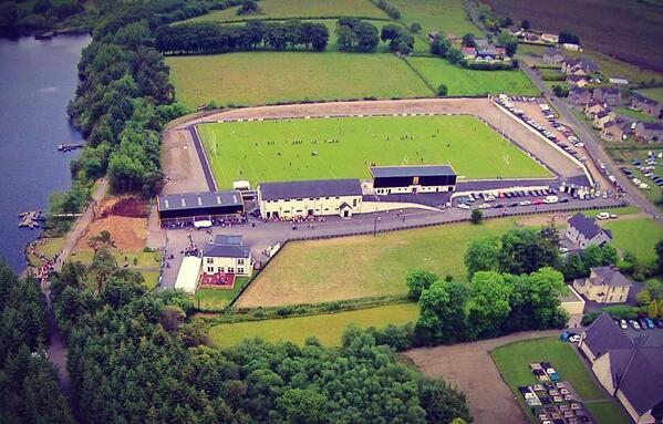 JeromeQuinn's tweet photo. Great aerial picture of a #GAA club venue in Tyrone but which one? There's a clue on the left.. @TyroneGAALive http://t.co/PDE7qsnhRr