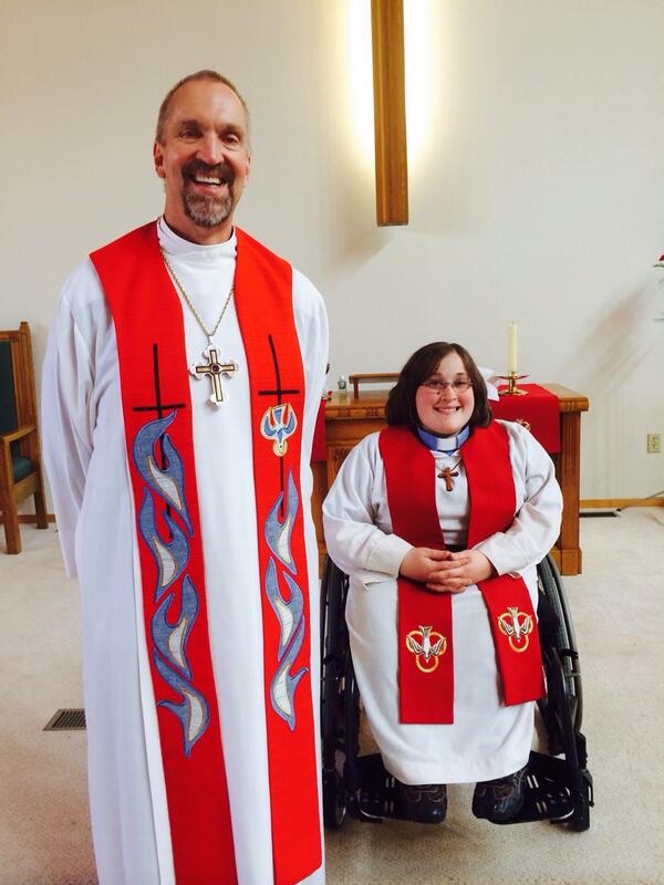 The newest ELCA pastor in the South Dakota Synod. The Rev. Lisa Heffernan ordained today at Our Saviors In Faulkton