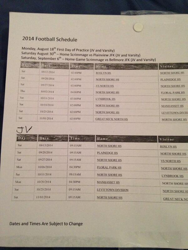 north shore football tweet media