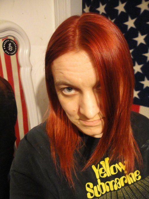 Love this, doing brighter red next! Tweeted this on my page and following u! Decided to keep this color@vidalsassoon<a href="/tag/roofersarehere"class="tags"><span>&#35;roofersarehere</span></a>