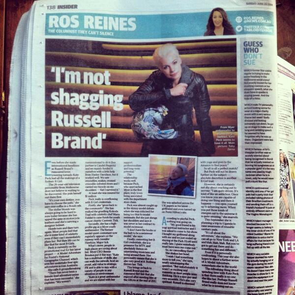 <a href="/tabloidterror/">Tabloidterror</a> Im SRSLY blushing.. A truly lovely&amp; humbling article on my <a href="/amodeladventure/">A Model Adventure </a> <a href="/MTVAUSTRALIA/">MTV AUSTRALIA</a> <a href="/myer/">MYER</a> xx