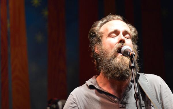 Rickormark's tweet image. Durham's new resident, Sam Beam of Iron and Wine delivers big tonight at the NC Museum of Art on a perfect evening.