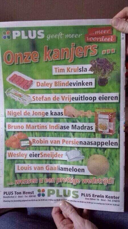 En wat vinden we van deze Inhaker van Plus op het wk?