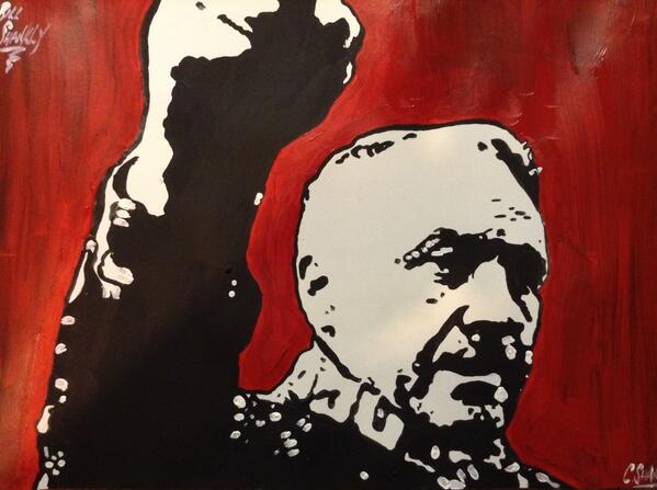 My goodness it is him! '@CharDaShanksi: A3 Acrylic Painting of one of my footballing heroes, Bill Shankly. Enjoy! :) '