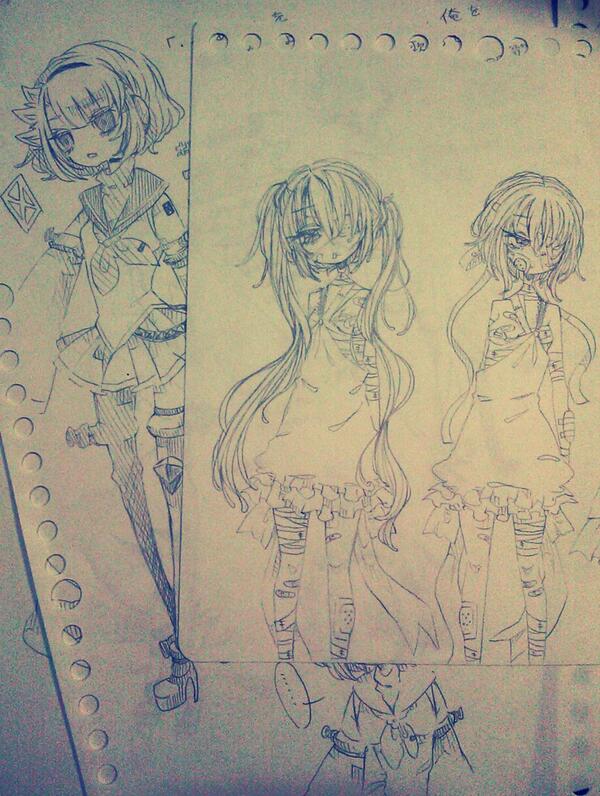 見て 四年前の絵!可愛くない?でもこの頃から方向性は変わってなくてほっとする ほんとにかわいい 