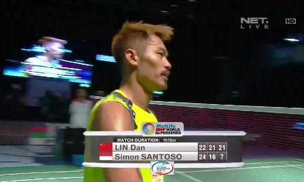 netmedia_info's tweet image. Pertandingan dimenangkan oleh Lin Dan. Terima kasih Simon Santoso yg sudah berusaha:) #NETAustraliaOpen2014