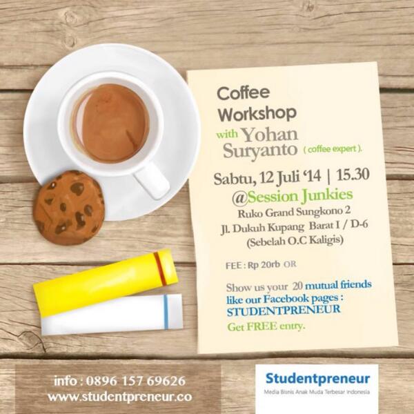 Coffee Workshop by Yohan Suryanto at Session Junkies