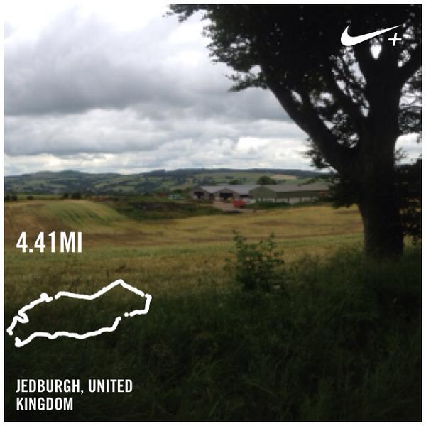 KatyCallen's tweet photo. Hard hard run today but worth it at the top  I just ran 4.41 mi with Nike+. http://t.co/45zK3taTDI #nikeplus http://t.co/sx1WOEQtef