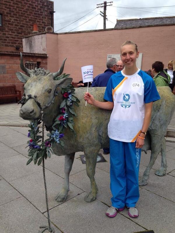 <a href="/caroleeddie/">Carole</a> Turra was buzzing today with the Commonwealth baton
