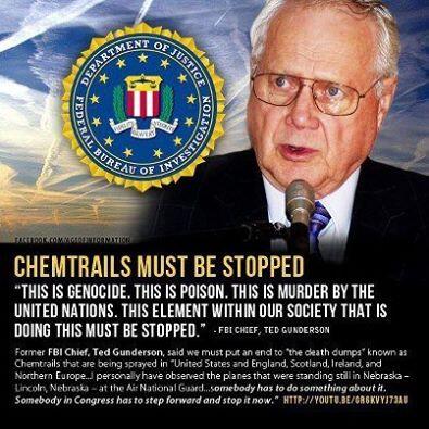4thAnon's tweet image. Ted Gunderson - San Diego FBI Chief:  #Chemtrails are Murder