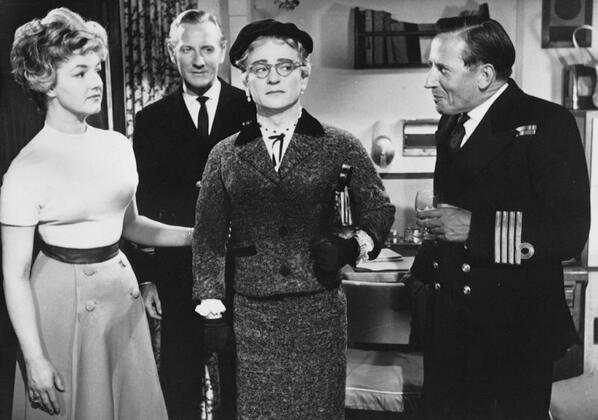 What a line up! #JoanSims with Kenneth Connor, Leslie Phillips & Eric Barker in #WatchYourStern