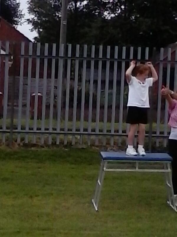 RedheadAnnette's tweet image. 1st place at sports day