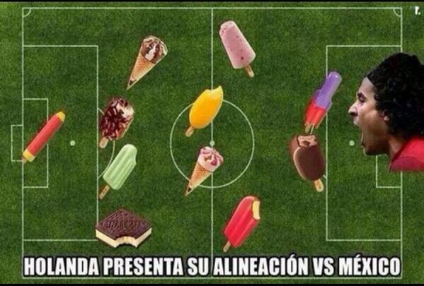 Milenio's tweet photo. FOTO: Los memes previo al Holanda vs México http://t.co/V73YCQU65Z (vía @laaficion) http://t.co/gRJFaYYkAY
