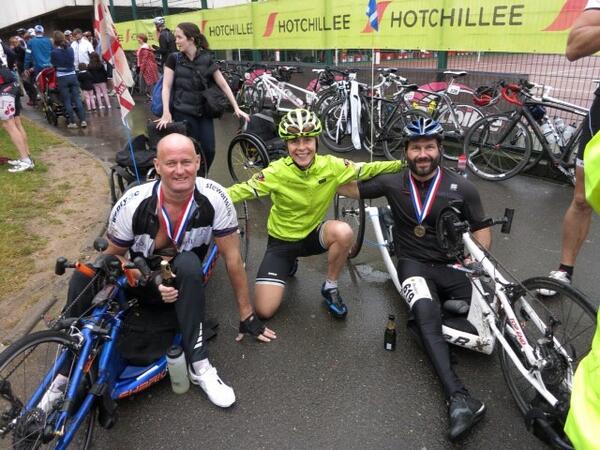 Juliette_Clark's tweet photo. Another fantastic @HotChillee #L2P2014 completed with these guys. Privileged to ride with #supermen @Spinalcharity http://t.co/QTjq0RYcxC