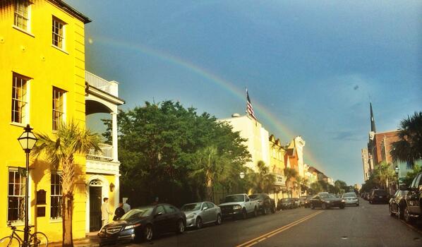 DontSweatItSC's tweet image. #rainbow after the #storm last night. #upperking #chswx #charleston