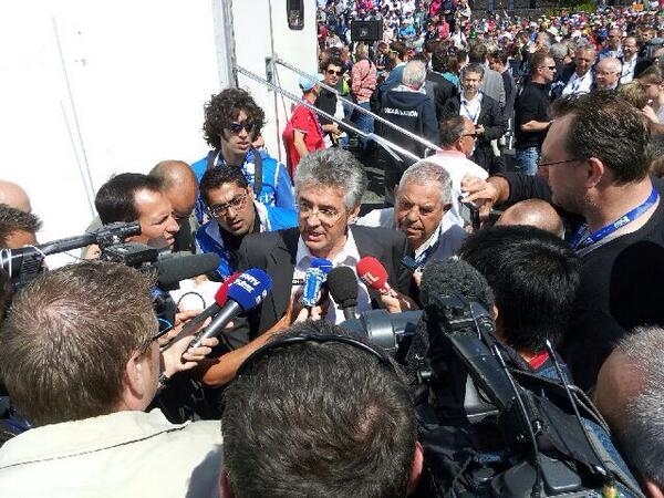 futuroscope's tweet photo. Marc Madiot, le patron de @EquipeFDJ, aux interviews. #ChFra2014 http://t.co/j4ycZPrB8U