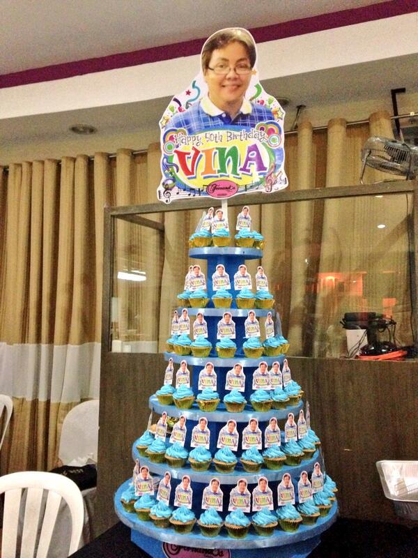 iamDonyaRose's tweet photo. “@AngeliPV: Happy 50th Birthday to @vina_pareja #Golden thank u to #Fernandos 4Dcakes @GaryValenciano1 @iamDonyaRose http://t.co/KMBhUhVf5R”