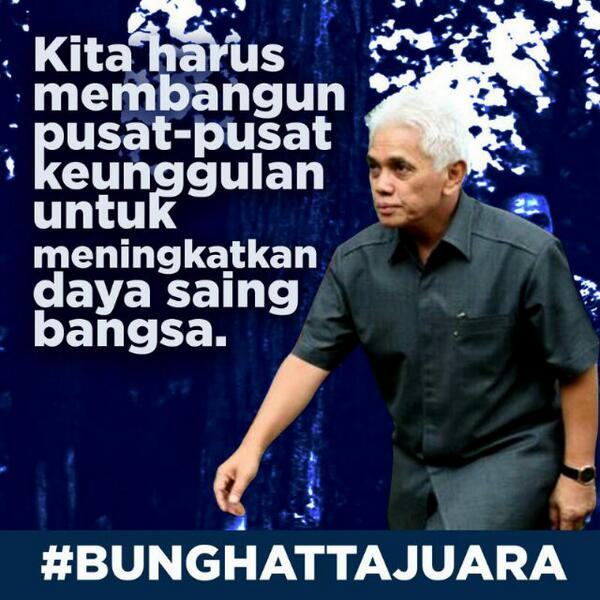Kita harus membangun pusat-pusat keunggulan untuk meningkatkan daya saing bangsa. #BungHattaJuara