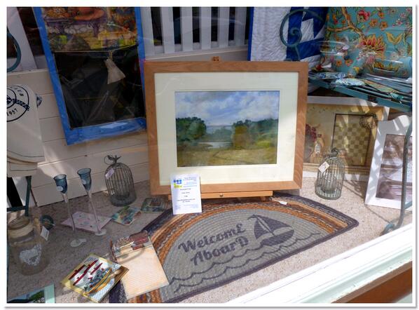 Fab pastel painting by Peter Allen in Cloth and Comfort, Union Street @rydeartsfest Keep your eyes peeled for more!