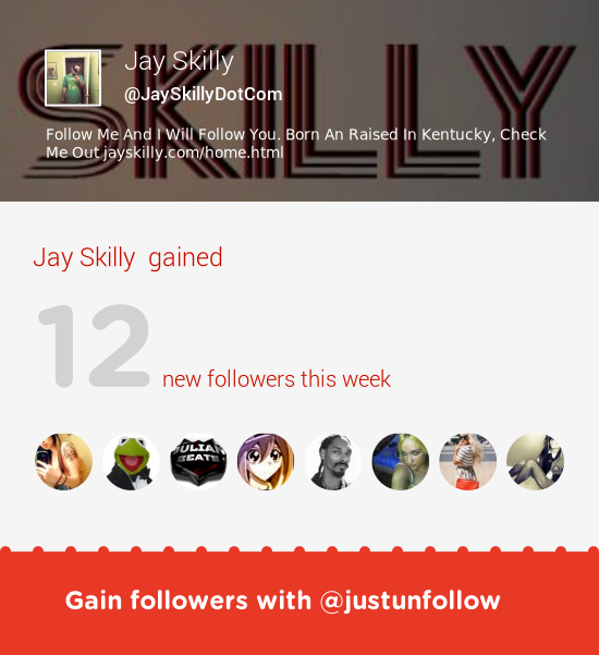 Fab tweeps @designhella &amp; more followed me. Grow with justunfollow.com/?r=twp