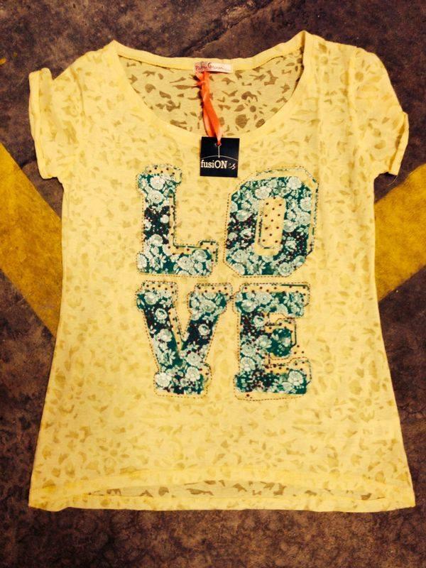 FusionesModa's tweet image. Camiseta mujer One Love talla M -Summer collection 2014 - Tan sólo a 15,95€ Siempre en fusionesmoda.com
