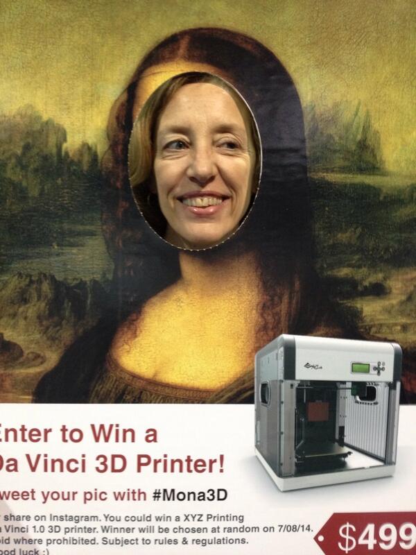 marynharvey's tweet image. #ISTE2014 #EHSArt #EHSTech #mona3d - I want a 3D printer!