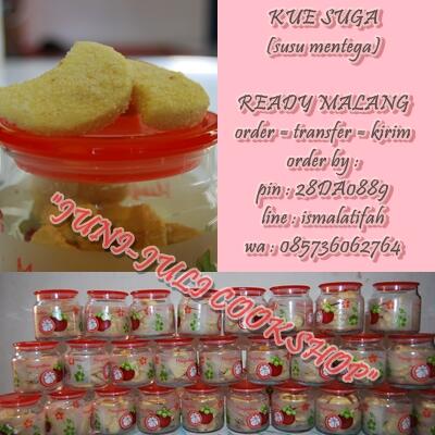 nm_shop_'s tweet photo. @noormaluki @riannugroho kak, udah pernah nyoba KUE SUGA( Susu Mentega)? per toples cuma 20rb loh murah kan?? http://t.co/qpw4n0fGxy