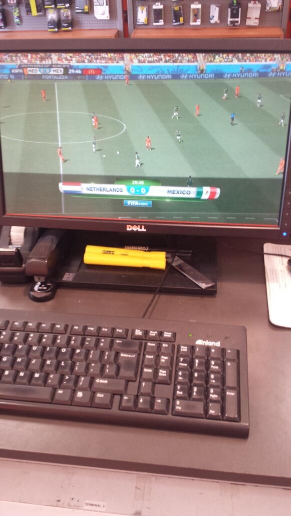 jeffdubya757's tweet photo. Thank goodness for watchespn! At work watching the #WorldCup2014 http://t.co/35KWpshmgR
