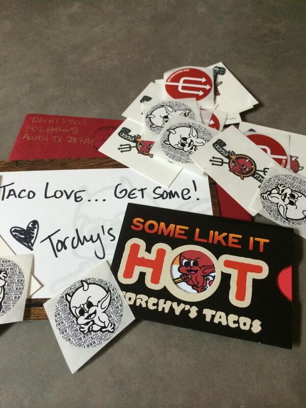 torchystacos's tweet photo. Ya' could be next... "@vivcan2 @TorchyTaco thank you for the gc! Love the #RandomActsOfTacoKindness #quesolove http://t.co/TylcsiZuFz"