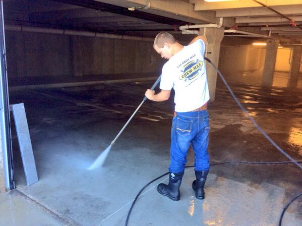 crewmaxinc's tweet image. #pressurewashing a parking garage in #Longmont today. Later  washing a deck and patio. 844-CREW-MAX #powerwashing