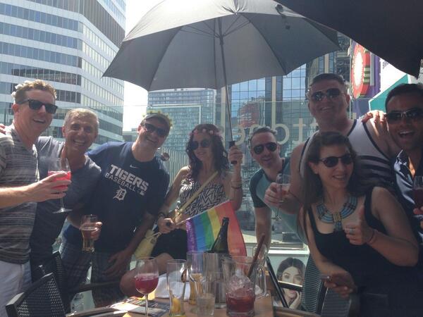 milestonesDS's tweet photo. Happy Pride from your friends @milestonesDS #pride2014 #torontopride http://t.co/lctZUiP6pQ
