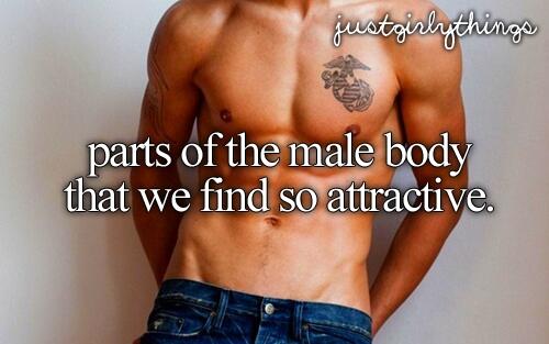 Parts of the male body that we find so attractive.
