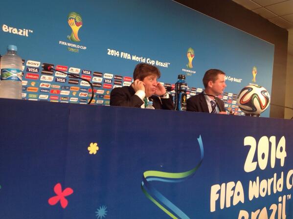BSmith's tweet photo. Mexico's Miguel Herrera has accused Robben of diving 3 times and says referee invented the penalty and mugged them http://t.co/dg7lsNXc9Q