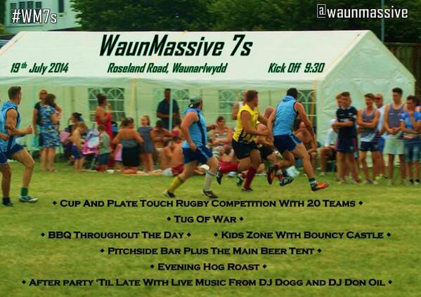 WaunMassive's tweet photo. For a chance to win a free bucket of beer at the #WM7s just RT the 2014 Poster!! #aintnobeer #likefreebeer #thankyou http://t.co/IpJO9npsLC