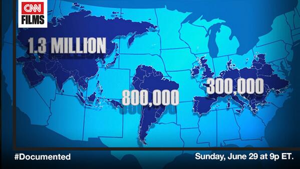 DOCUMENTEDfilm's tweet photo. There are 11 million undocumented people in the U.S., from all over the world. #Documented http://t.co/BiOppQCzNe