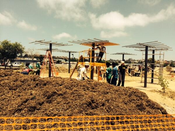 <a href="/SDCivicLab/">Civic Innovation Lab</a> <a href="/SanDiegoPlan/">San Diego Planning</a> at work: Community-created park along #ChollasCreek in #Encanto!