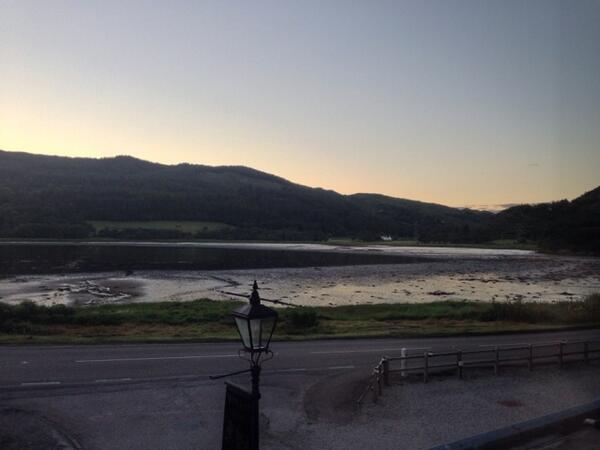 Staying at @westlochhotel before the trip to Islay tomorrow morning. This is the view from the window! #ontheroad