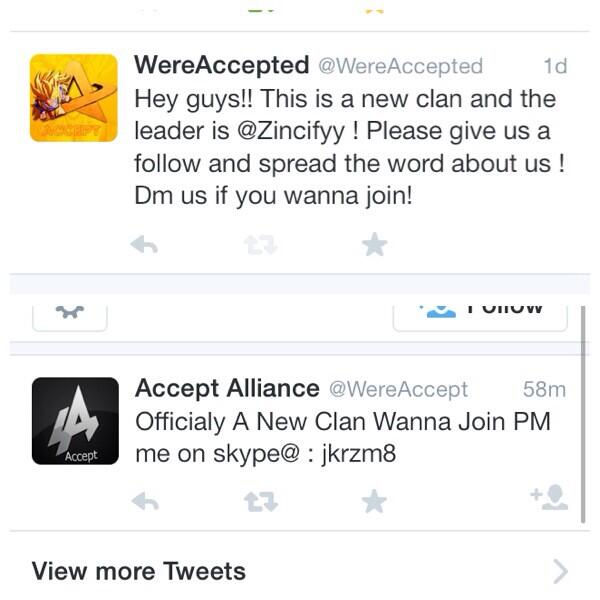 WereAccepted tweet picture