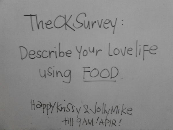 Monday blues? Di yan uso dito hehehe. The OK Survey: