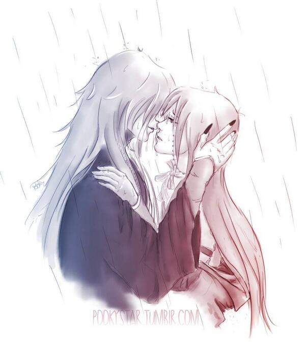 lilkotk1's tweet photo. got to kiss my grell in the rain while watching fireworks #undergrell #kurousagi #Cosplayers #cosplay http://t.co/Fotf45EhbW