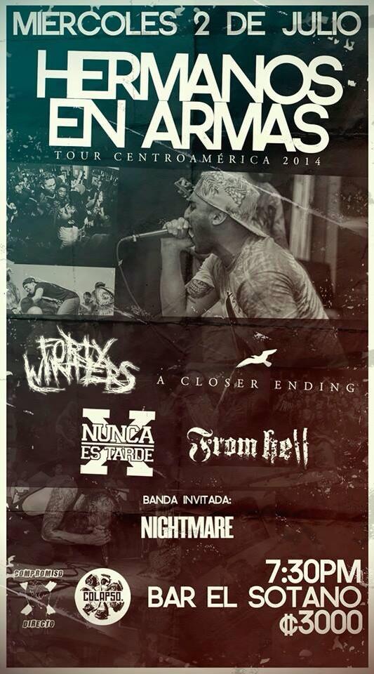 Congratulations Costa Rica! See you guys this Wednesday July 2nd at El Sotano! <a href="/FromHellMi/">From Hell</a> @acloserendingPA