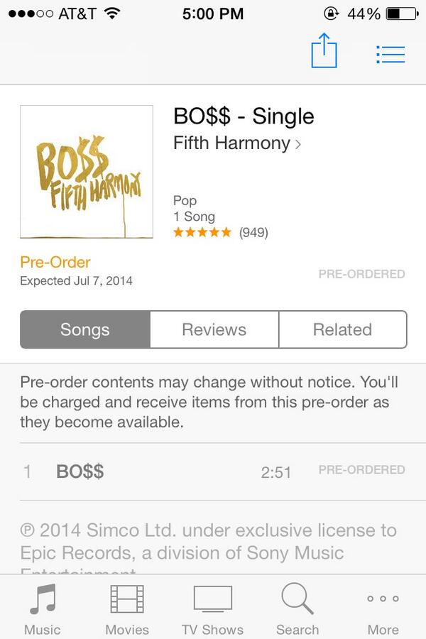 kingofevrythng's tweet image. #BOSS #fifthharmonybossonjuly7 #preorderbossonitunes