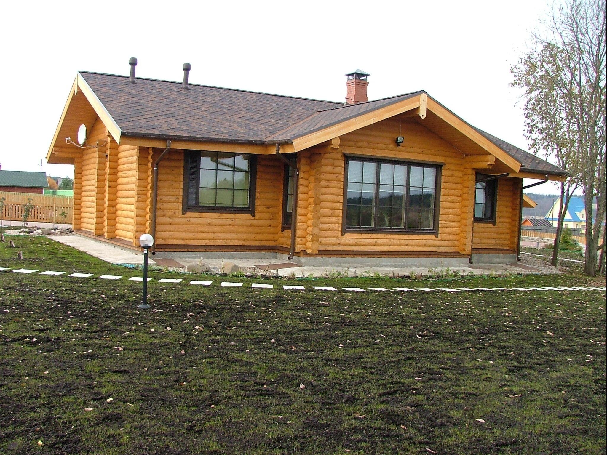 Дом 120 м2 одноэтажный деревянный дом