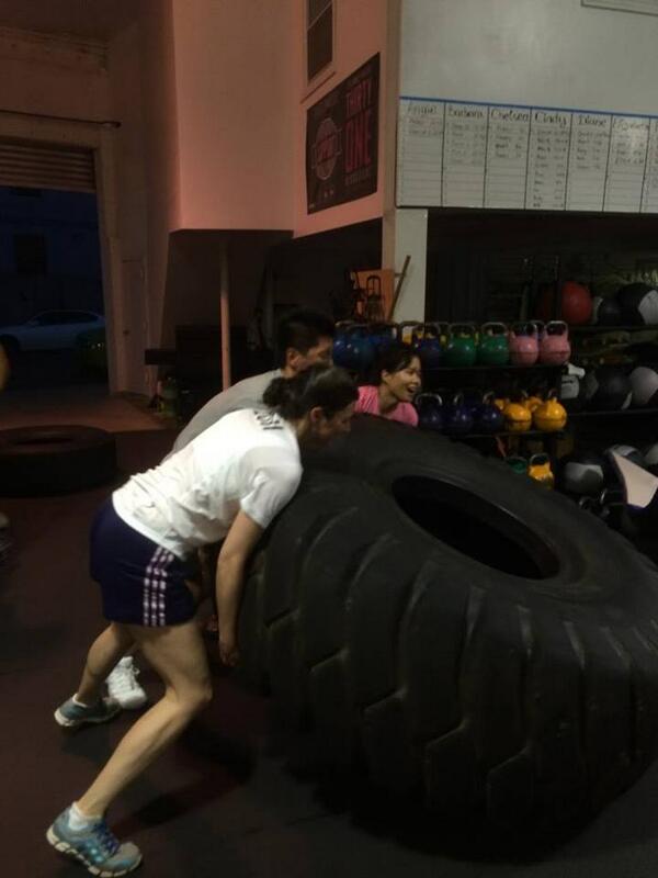 Flipping tires #LikeAGirl
