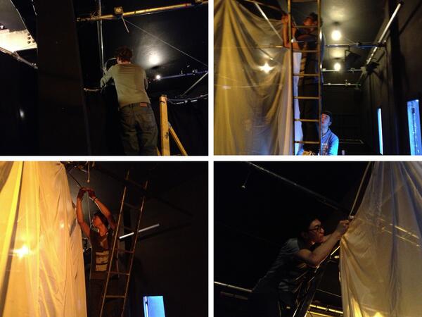 Our director Hao Wu's stage design which has won a grant from UCL's Institute of Making is on our Facebook page now!