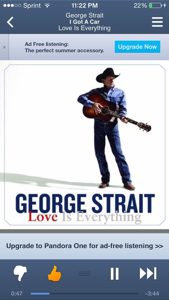 thisisannie_'s tweet image. The king of country music 😌😍 #GeorgeStrait #IGotACar