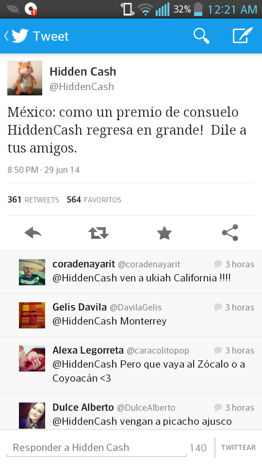 HiddenCashMXDF's tweet photo. Por que no todo son malas noticias hoy.
Estén pendientes! !!
 @ChilangoCom @sopitas #AunqueNosRobben http://t.co/OQVKsjCzvy