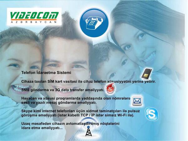 Telefon İdarəetmə Sistemi... 
#smarthome #videocom #Azerbaijan #Baku #telefon #uzaqdanidarəetmə #SMS #3G #skype