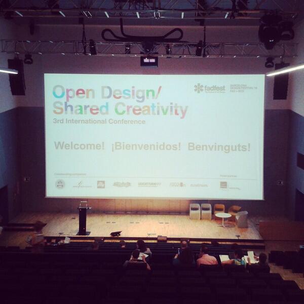 fadbarcelona's tweet photo. Tot a punt per a que comenci l'Open Design / Shared Creativity!!! #ODSC14 http://t.co/ZkfyZgQbmL